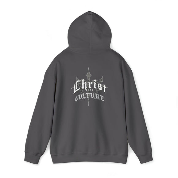 Vintage Y2K 'Christ Over Culture' Unisex Streetwear Hoodie - Encore2woCharcoalS