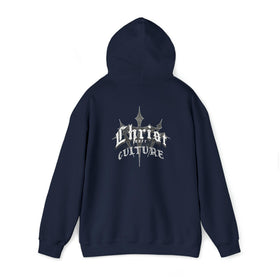 Vintage Y2K 'Christ Over Culture' Unisex Streetwear Hoodie - Encore2woNavyS