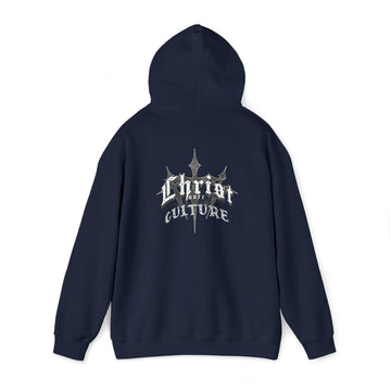 Vintage Y2K 'Christ Over Culture' Unisex Streetwear Hoodie - Encore2woNavyS