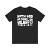 With God We Shall Do Valiantly T-Shirt - Proverbs 60:12 Retro - Encore2woBlackS