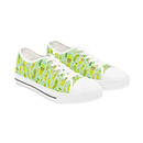 Women's Happy Pickle Pattern Low Top Sneakers Fun Quirky Shoes - Encore2woUS 5.5White sole