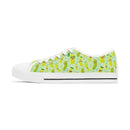 Women's Happy Pickle Pattern Low Top Sneakers Fun Quirky Shoes - Encore2woUS 5.5White sole
