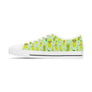 Women's Happy Pickle Pattern Sneakers - Fun & Quirky Casual Shoes Low Top - Encore2woUS 5.5White sole