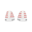 Women's Old School Heart Pattern Low Top Sneakers | Vintage - Inspired Shoes | Retro Heart Sneakers - Encore2woUS 5.5White sole