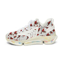 Women’s Red Cardinal Pattern Mesh Sneakers – Lightweight Breathable Casual Shoes - Encore2woWhite soleUS 5.5