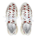 Women’s Red Cardinal Pattern Mesh Sneakers – Lightweight Breathable Casual Shoes - Encore2woWhite soleUS 5.5