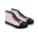 Women's Retro Heart Pattern High Top Sneakers - Encore2woUS 5.5Black sole