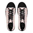 Women's Retro Heart Pattern High Top Sneakers - Encore2woUS 5.5Black sole