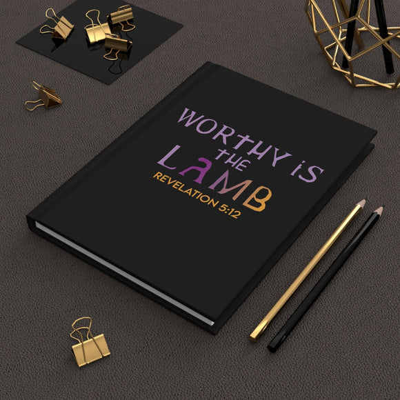 Worthy Is the Lamb Black Hardcover Journal - Encore2woJournal