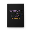 Worthy is the Lamb Journal Black Hardcover Christian Bible Study Diary - Encore2woJournal