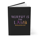 Worthy is the Lamb Journal Black Hardcover Christian Bible Study Diary - Encore2woJournal