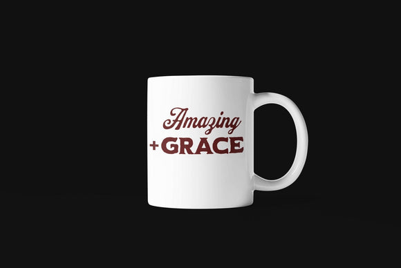 Amazing Plus Grace Stylish Inspiration Christian Hymn Inspired Mug - Encore2wo