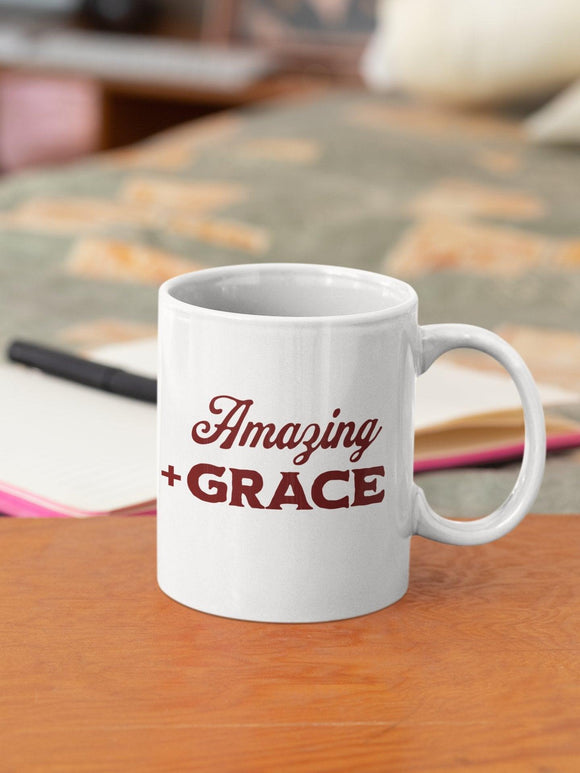 Amazing Plus Grace Stylish Inspiration Christian Hymn Inspired Mug - Encore2wo