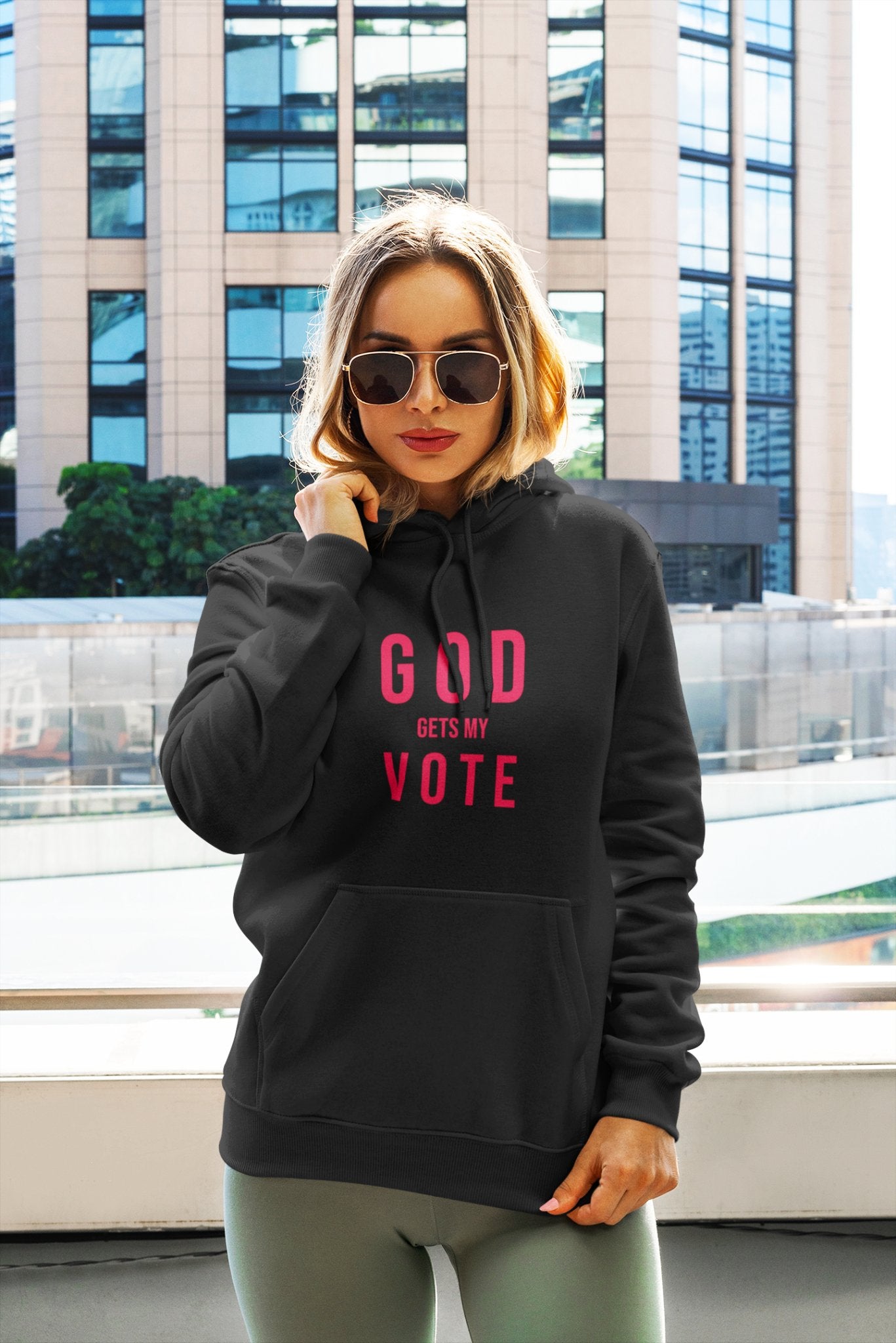 God Gets My Vote Unisex Hoodie - Encore2woBlackS