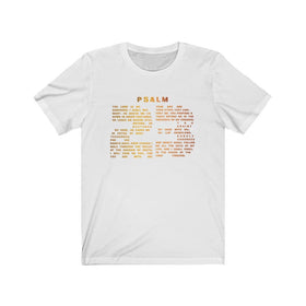 Holiday Psalm 23 T-Shirt - Large Number 23 Design with Psalm 23 Text for Thanksgiving & Christmas - Encore2woWhiteS