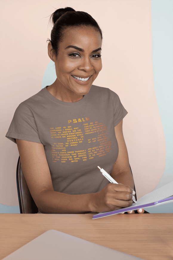 Psalm 23 Thanksgiving T-Shirt – Faith, Gratitude & God's Goodness - Encore2woBlackL