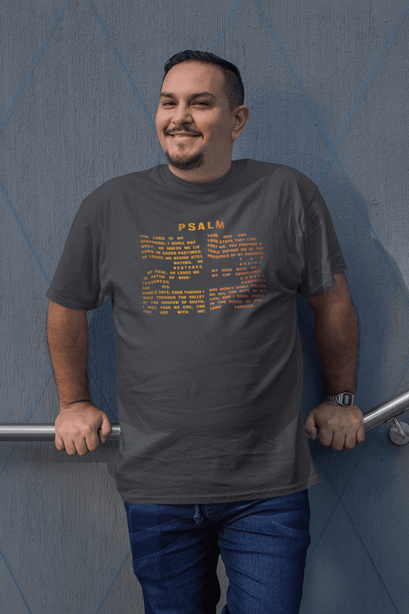 Psalm 23 Thanksgiving T-Shirt – Faith, Gratitude & God's Goodness - Encore2woBlackL